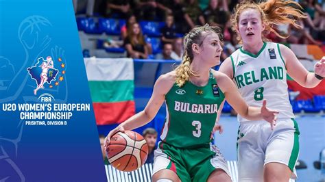 Ireland V Bulgaria Full Game Fiba U20 Womens European Championship