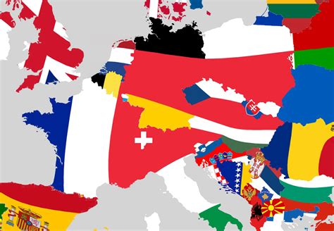 Labeled Map Of Europe Map Quiz European Flags Images