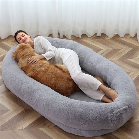 Handzt Human Dog Bed 71x47x12 Dog Bed For Humans Size Machine Washable