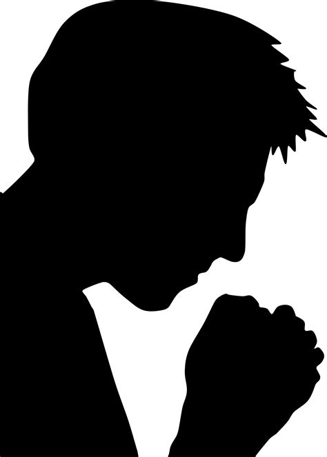 Shaow Clipart Prayer Man Praying Silhouette Png Transparent Png