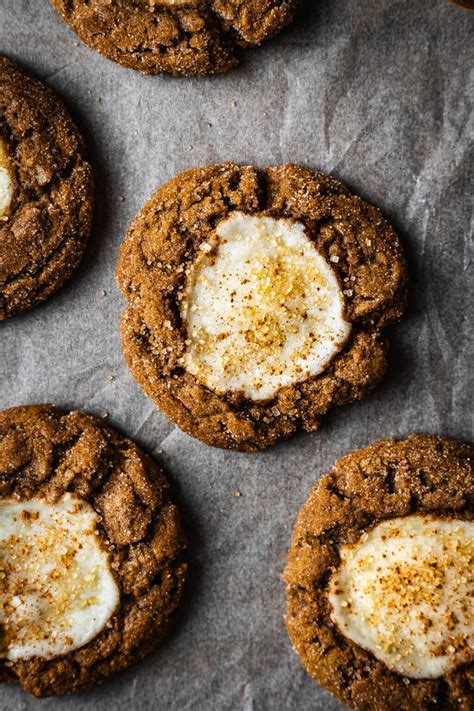 Pumpkin Cream Cheese Thumbprint Cookies The Floured Table