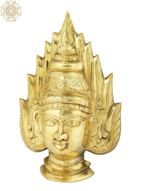 11 Brass Sudar Amman Face Handmade Exotic India Art