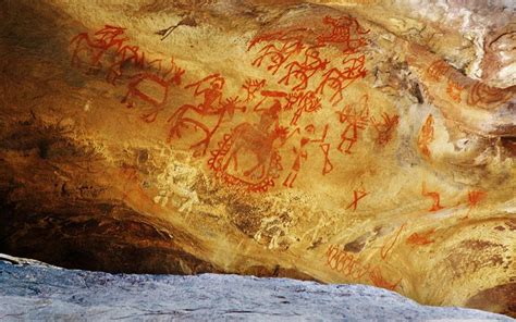 Filebhimbetka Cave Paintings Wikimedia Commons