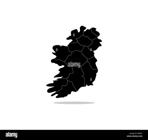 Mapa De Irlanda Con Regiones Fotograf A De Stock Alamy