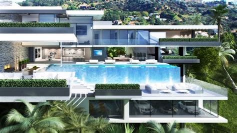 Two Luxury Ultramodern Mansions On Sunset Plaza Drive In La