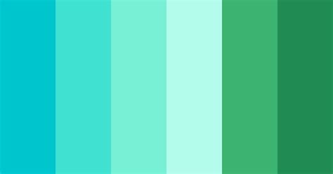 Turquoise Green Sea Color Scheme Green