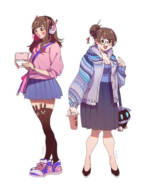 Casual Dva And Mei Overwatch Know Your Meme