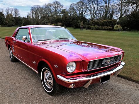 Stunning 1966 Metallic Red Mustang Photograph By Gill Billington Pixels