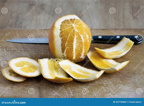 Half Peeled Orange Stock Photo Image Of Brisque Ingredient 23710402