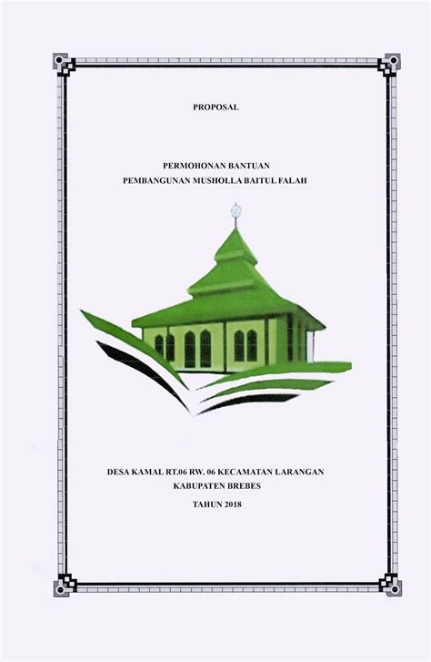 Check spelling or type a new query. Contoh Proposal Pembangunan Masjid Al Ikhlas - Ilustrasi