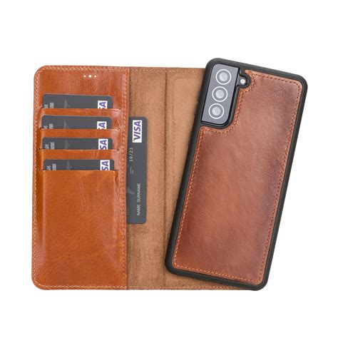 Magic Magnetic Detachable Leather Wallet Case For Samsung Galaxy S21 P
