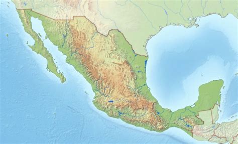 Geographical Map Of Mexico Topography And Physical Features Of Mexico