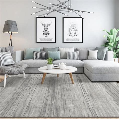 New Contemporary Grey Rugs For Living Room Warmly Home Grey Couch