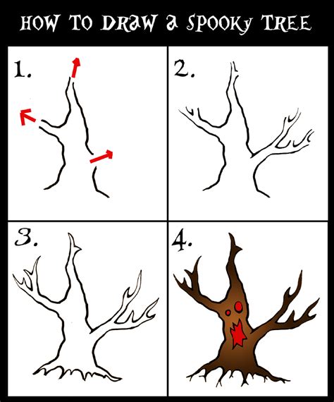Https://tommynaija.com/draw/how To Draw A Spooky Tree Step By Step