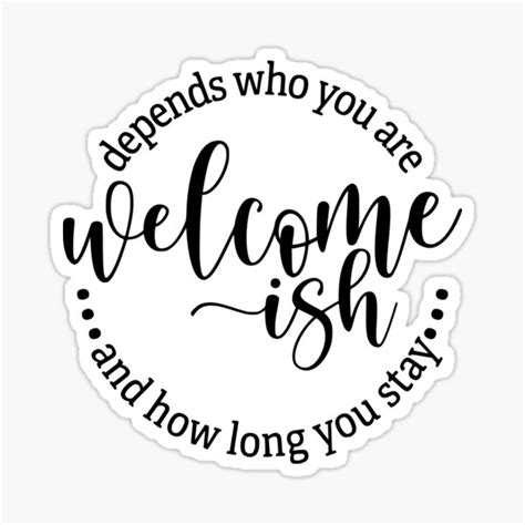 Welcome Ish Farmhouse Welcome Sign Funny And Sarcastic Front Door