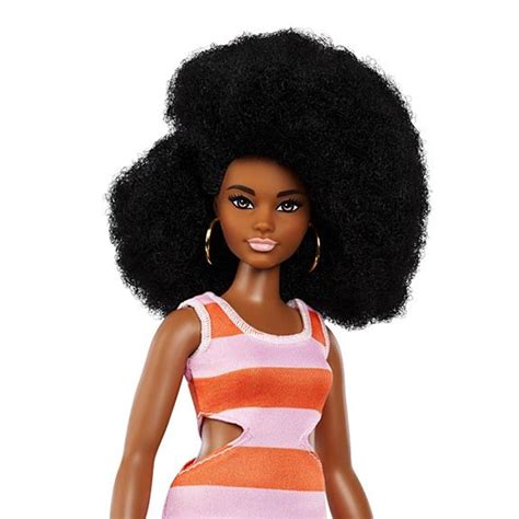 Barbie Fashionistas Doll Curvy With Black Hair Nfm In Black