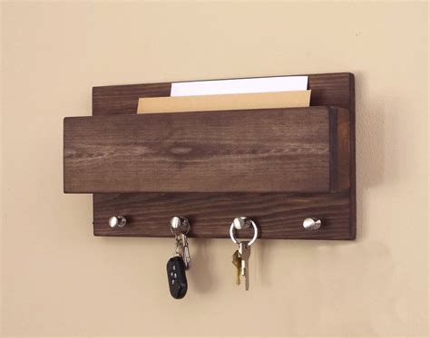 Farmhouse key keeper for wall mount organization. 51 DIY Key Holders For Wall - 19th Is Most Creative - Live Enhanced