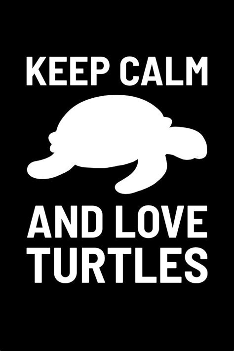 Keep Calm And Love Turtles I Love Turtle Aquarist Painting By Amango