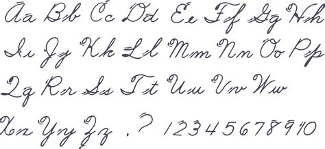 Cursive Printable Letters