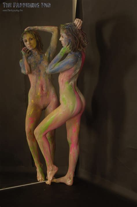 Becca Scott Nude Bodypaint 60 Photos The Fappening