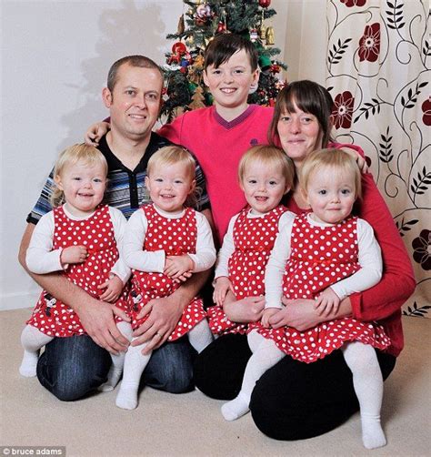 Waiting For Santa Britains First Quads Who Are Also Two Sets Of Identical Twins Born At Odds