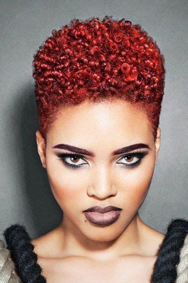 Absolutely Wonderful Red Tapered Natural Hair Short Hair Cuts Curly