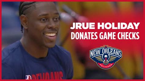 As of 2020, jrue holiday is 30 years old. Jrue Holiday Donates Game Checks, Launches Social Justice ...
