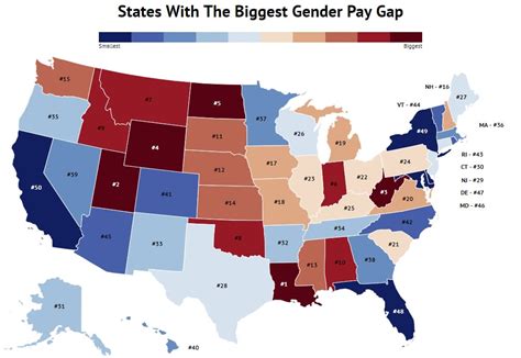 Zippia This Map Shows Which States Have The Biggest Gender Pay Gaps