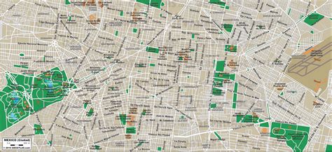 Mexiko Street Map Mexico City Street Map Mexiko