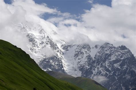 Shkhara Mountain Glacier 2 Svaneti Pictures Georgia In Global