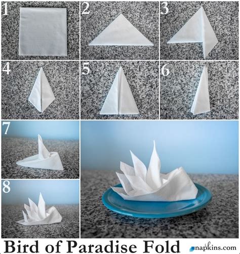 Basic Paper Napkin Folding Learn Simple Napkin Fold Techniques Paper