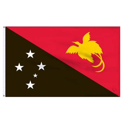 Papua New Guinea 5 X 8 Outdoor Nylon Flag 1 800 Flags