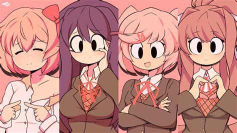 Heres A Wallpaper Version Of The Dokis Ddlc