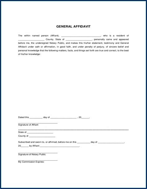 Notary Affidavit Form California Form Resume Examples QJ9elz8K2m