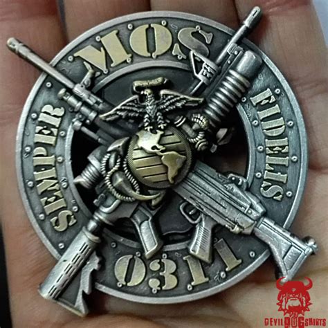 Rifleman 0311 Mos Marine Corps Challenge Coin