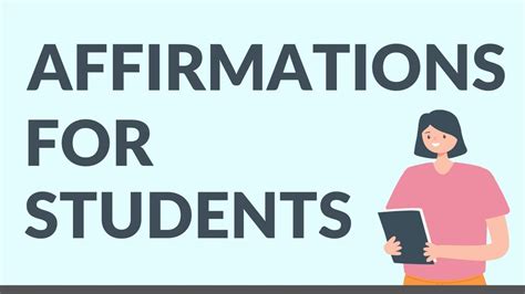 Affirmations For Students Success In Exams Study And Learning Student
