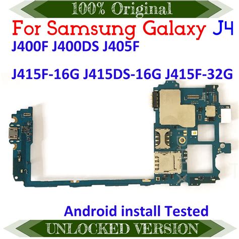 Carte Mère Originale Débloquée Pour Samsung Galaxy J4 J400f J400ds