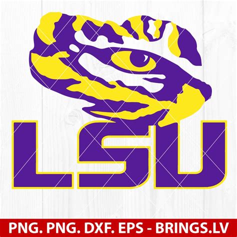 LSU Tigers SVG PNG DXF EPS Cutting Files For Cricut