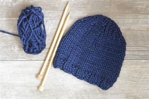 Beginner Chunky Knit Hat Pattern