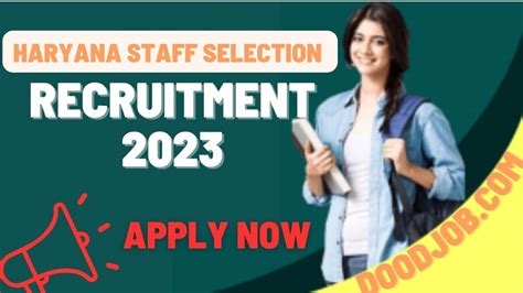 haryana staff selection commission recruitment 2023 new notification announced for 100