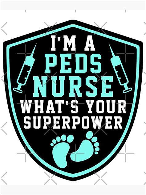 póster soy una enfermera pediátrica cuál es tu superpoder regalo de enfermeras pediátricas de