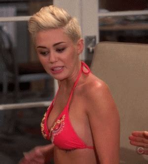 Miley Cyrus In Two And A Half Men Reaction Gifs