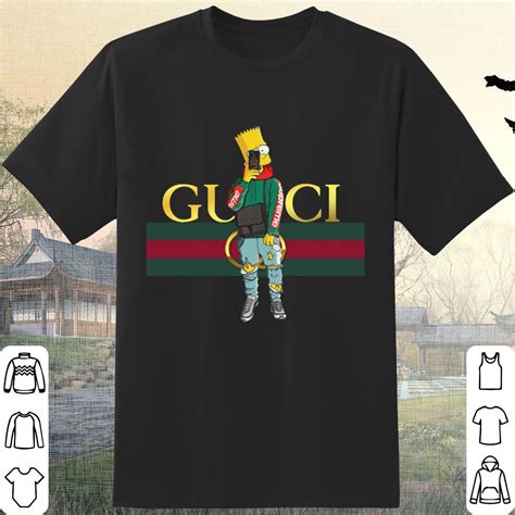 The Simpsons Gucci Shirt Bart Simpson Gucci Shirt The Simpsons Bart Simpson Style Gucci Shirt