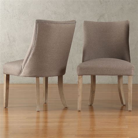 Abbott Nailhead Curved Back Upholstered Dining Chairs Set Of 2 By