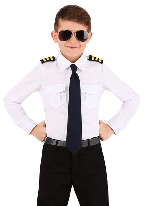 Pilot Shirt Kids Costume