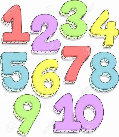 Number Clipart Numbers Cartoon Counting Advertisement