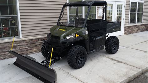 2015 Polaris Ranger 570 With A 72 Open Trail Kfi Snow Plow 4500