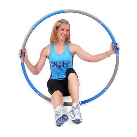 Resultsport Foam Padded Weighted Fitness Exercise 100cm Hula Hoop 12kg