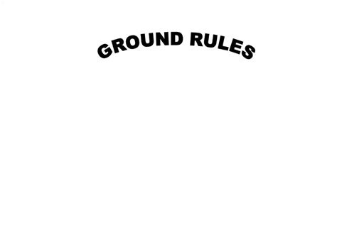 PPT GROUND RULES PowerPoint Presentation Free Download ID