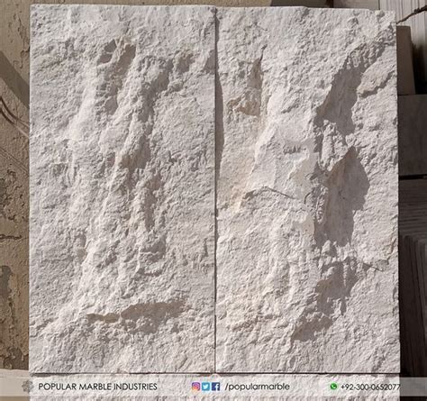 White Limestone Stone Split Face 25x50x4cm 30x60x4cm Call